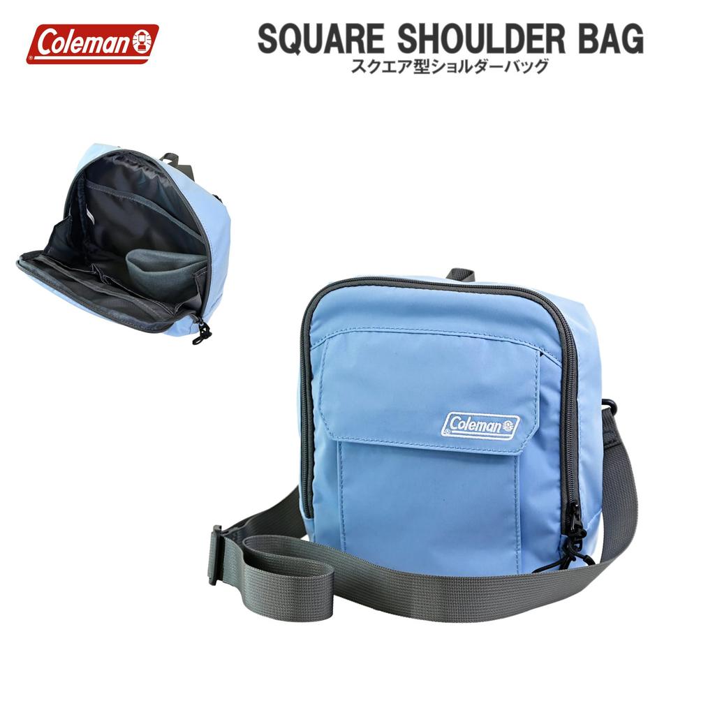 Etsumi Coleman Camera Coleman Square Shoulder Bag Shoulder Light Blue & Bag, 3.2L [Detachable Strap/Back Pocket] VCO-8799