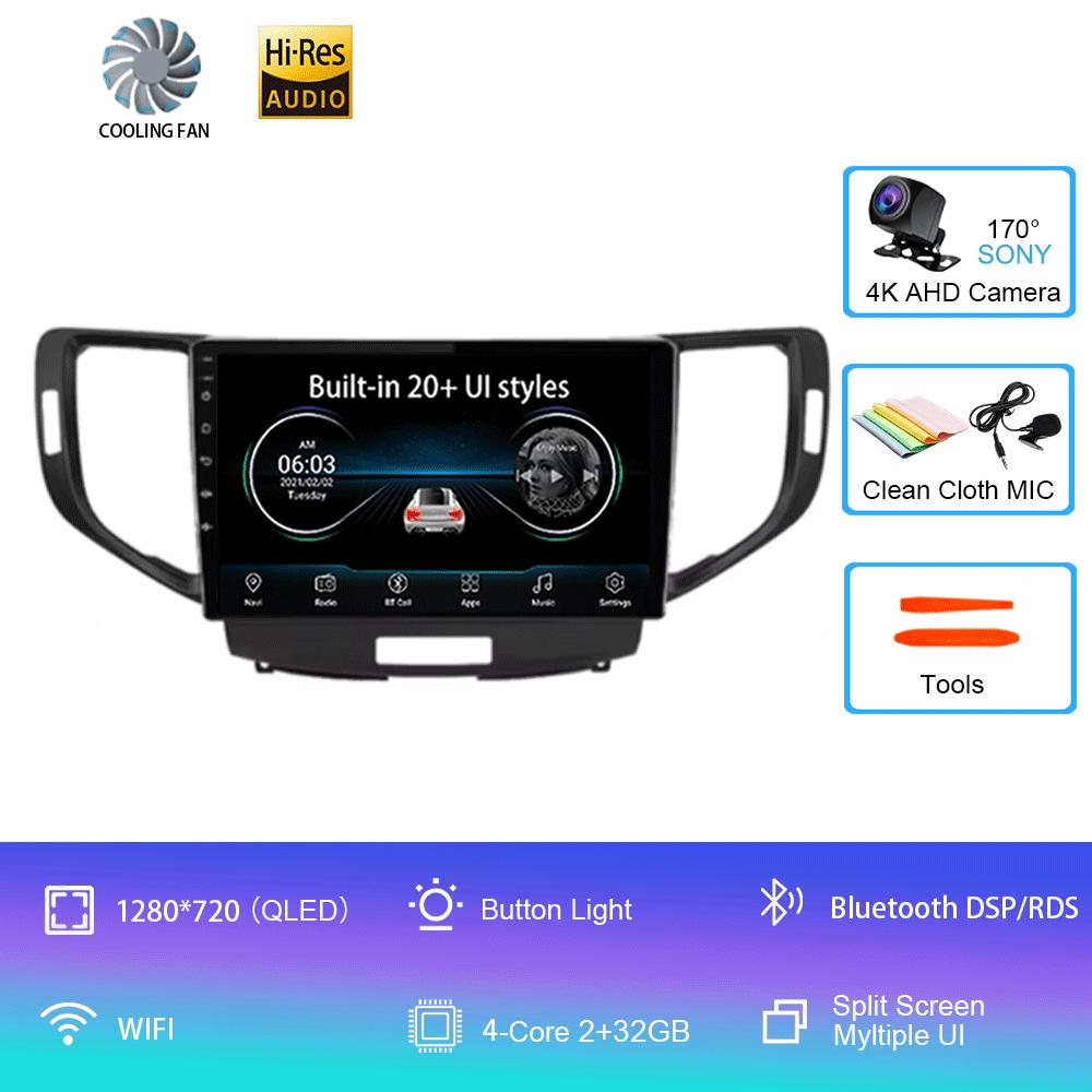 

For Honda Accord 8 Acura TSX 2008 - 2012 Car Radio GPS Android 14 Multimedia System Navigation Auto Carplay Video Player Screen CHINA