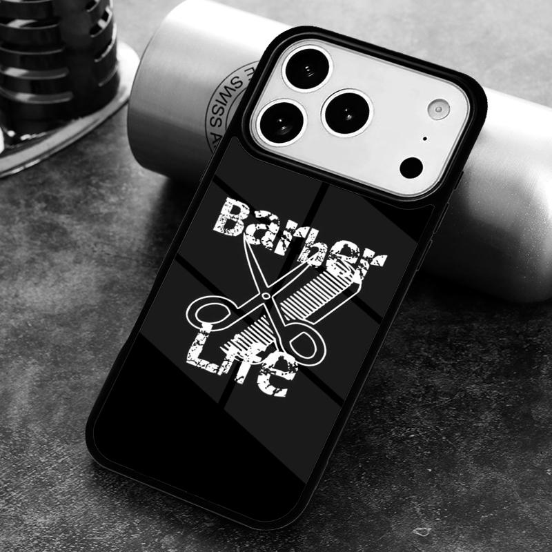 Barber Vintage Classic Barber Retro Distressed Phone Case For iPhone 17 16 15 14 13 12 11 Pro Max Plus 17Air Soft Silicone Cover