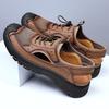 2025 Summer Breathable Sandals Men's Mesh Leather Rubber Non-slip Casual Shoes Open-toe Wear-resistant Fashion Daily Men's Shoes
