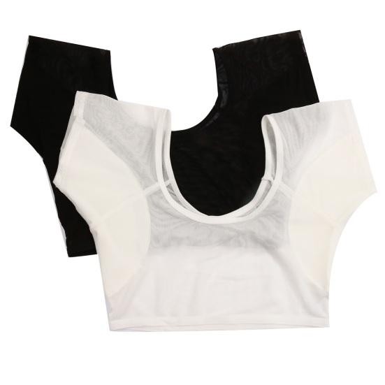 Svettevest for kvinner under armene Gjennomsiktig armhule Svettesikre skjorter Omslagsstil Hurtigtørkende svetteabsorberende vest for kvinner Jenter Damer