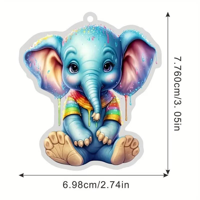 

Unique Elephant Cartoon Christmas Car Decoration For Bright Holiday Atmosphere 6