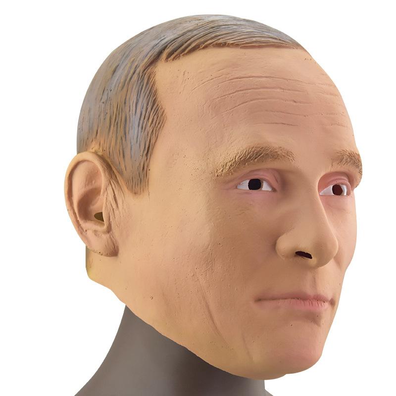 Putin Latex Headgear Mask Halloween Celebrity Cosplay Funny Performance Props