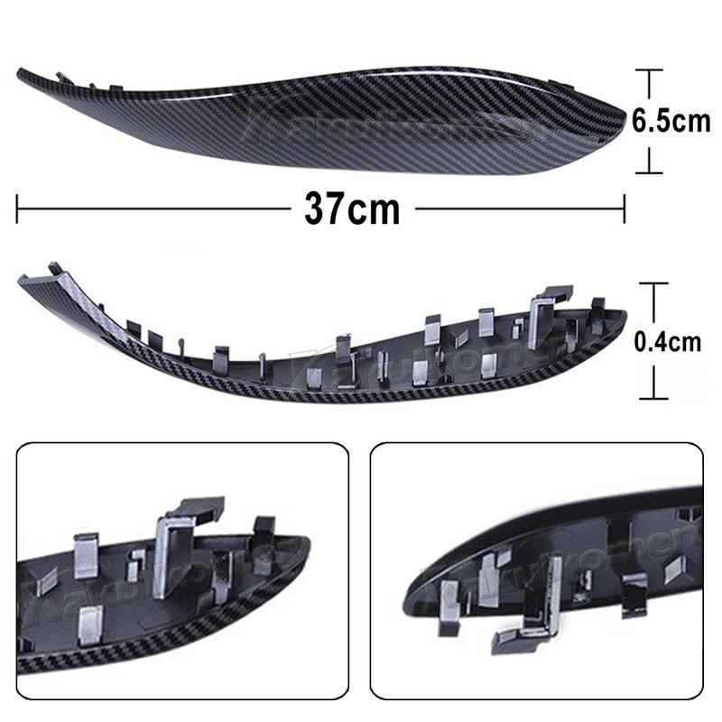 Car Inner Handle Interior Door Panel Pull Trim Cover Carbon Fiber Left Right For BMW 3 4 Series F30 F80 F31 F32 F33 F34 F35 F36