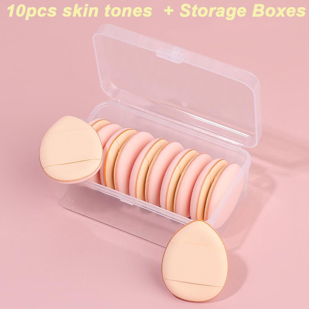 1/6/10Pcs Mini Finger Puff Foundation Small Air Cushion Powder Sponge Face Concealer BB Cream Cosmetic Applicator Makeup Tools