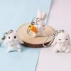 Bunnies Keychain Rabbit Key Rings Keychain Backpack Charm Bag Pendants Women Men