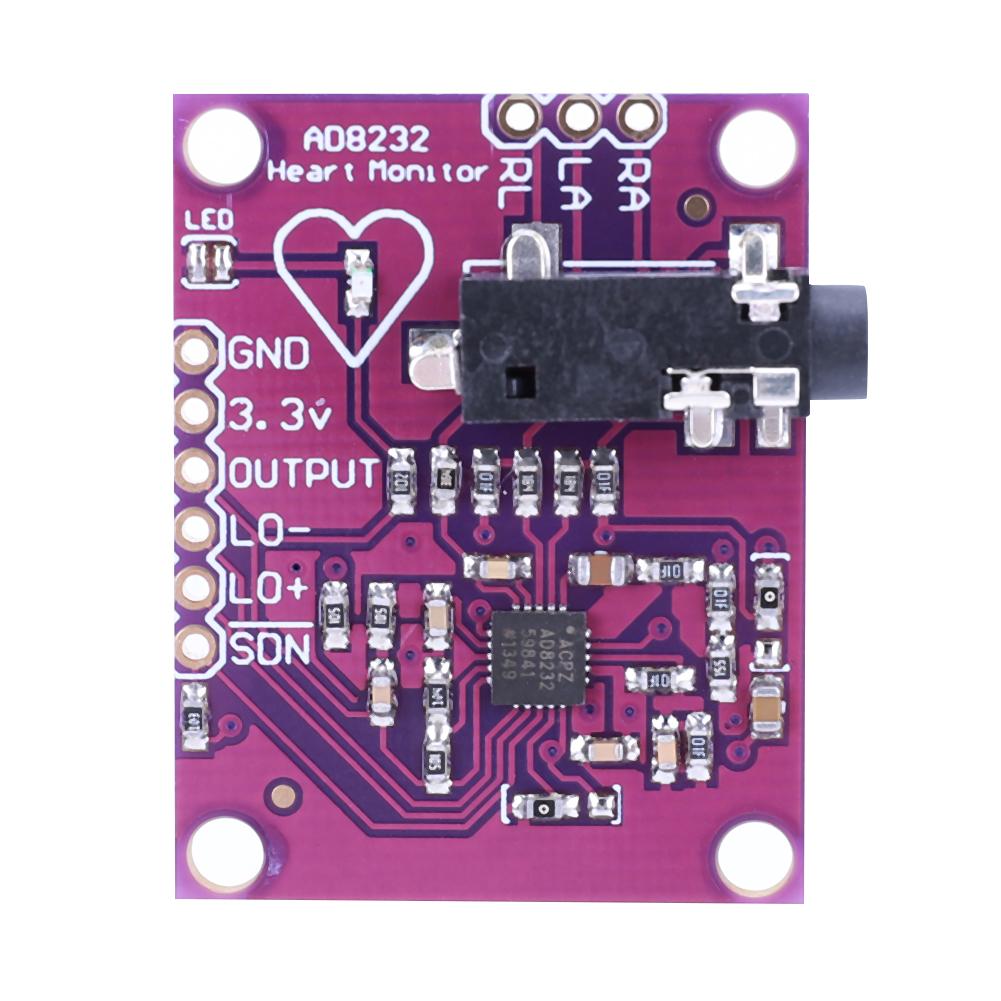 

AD8232 ECG Physiological Measurement Heart Pulse Single Lead Heart Rate Monitor Electric Unit Modules for Arduino DIY Kit spain