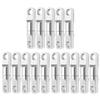 15PCS Durable Stainless Steel Fishing Swivels Heavy Duty Column Bearing Swivels 360° Swivel Connectors Saltwater Fishing