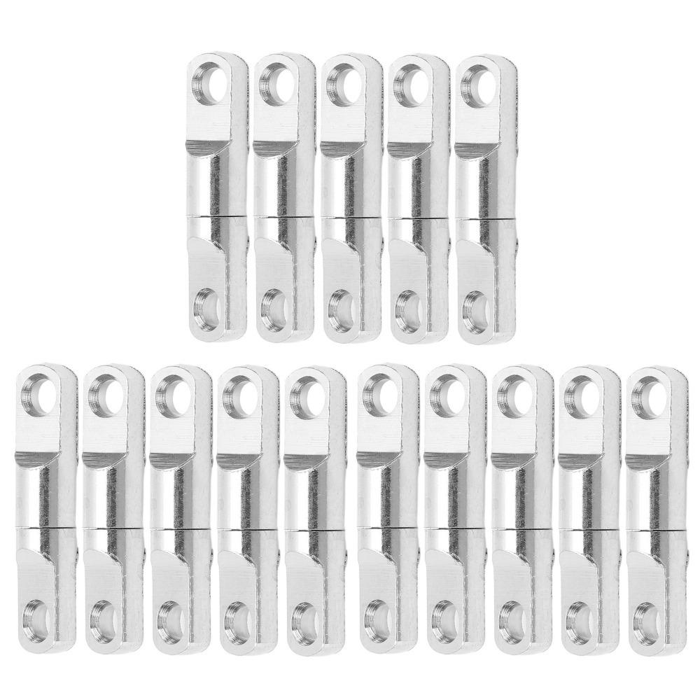 

15PCS Durable Stainless Steel Fishing Swivels Heavy Duty Column Bearing Swivels 360° Swivel Connectors Saltwater Fishing