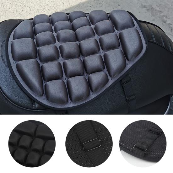 Motorcycle Seat Cushion Washable Moisture-proof Lycra Sun Protection Air Pad Cushion for Motorcyclist