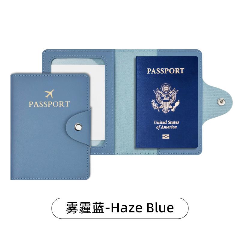 Women Men Fashion Business Passport Covers Holder Multi-Function ID Bank Card PU Leather Wallet Case Travel Accessories