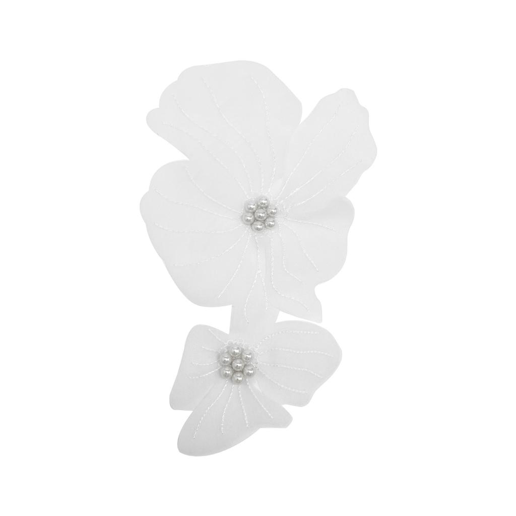 Collar Cloth Sticker Bead Flower Piece Decoration Sweater Long Sleeve Corsage Front Collar Accessories Computer Embroidery Flat Flower