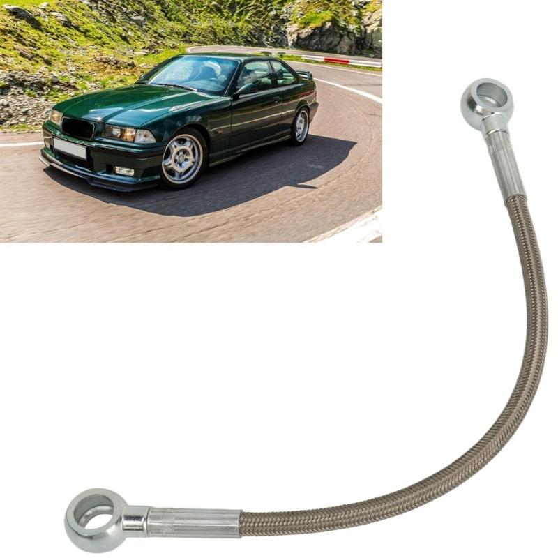Oil Supply Line Hose 11361705532 Stainless Steel Rustproof Turbos Oil Feed Line for E36 E46 E39 E85 E86