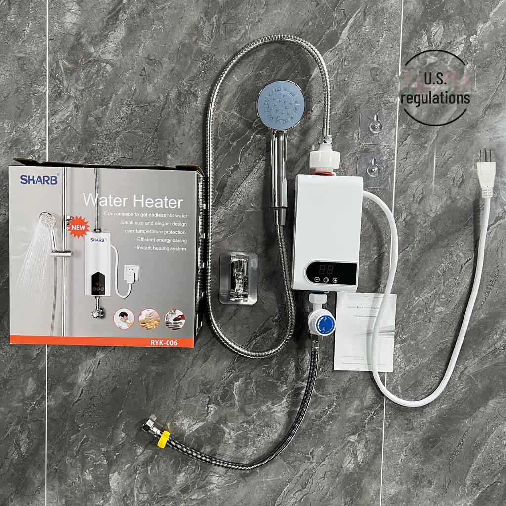Compact Instant Electric Water Heater for Shower – Constant Temperature, Punch-Free, Fast Heating for Kitchens