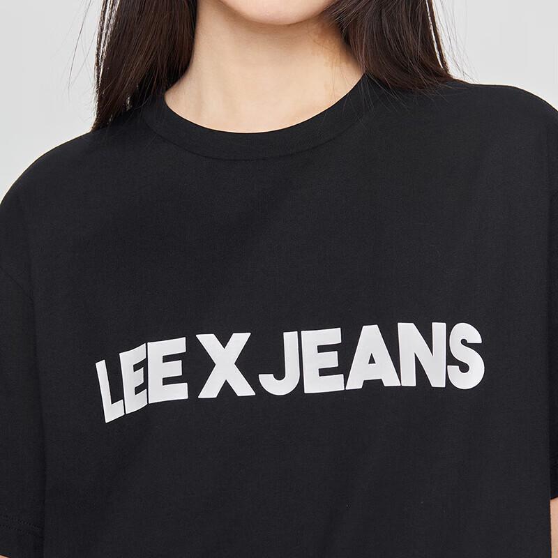 Lee Unisex Letter Print Crew Neck T-Shirt
