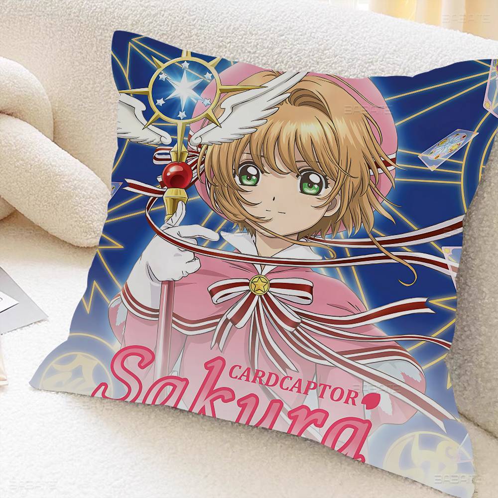Cardcaptor Anime Sakura Personalized Picture Text Home Decorative Pillows Household Gifts Xcm