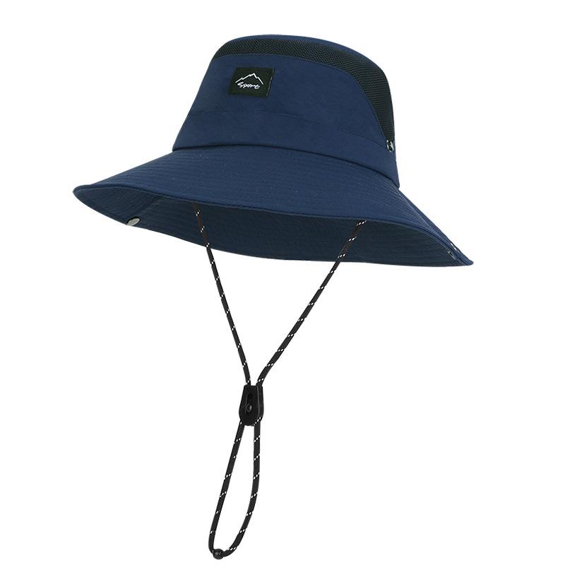 New summer sun hat men and women outdoor mountaineering fishing sun protection hat big brim quick drying waterproof breathable bucket hat
