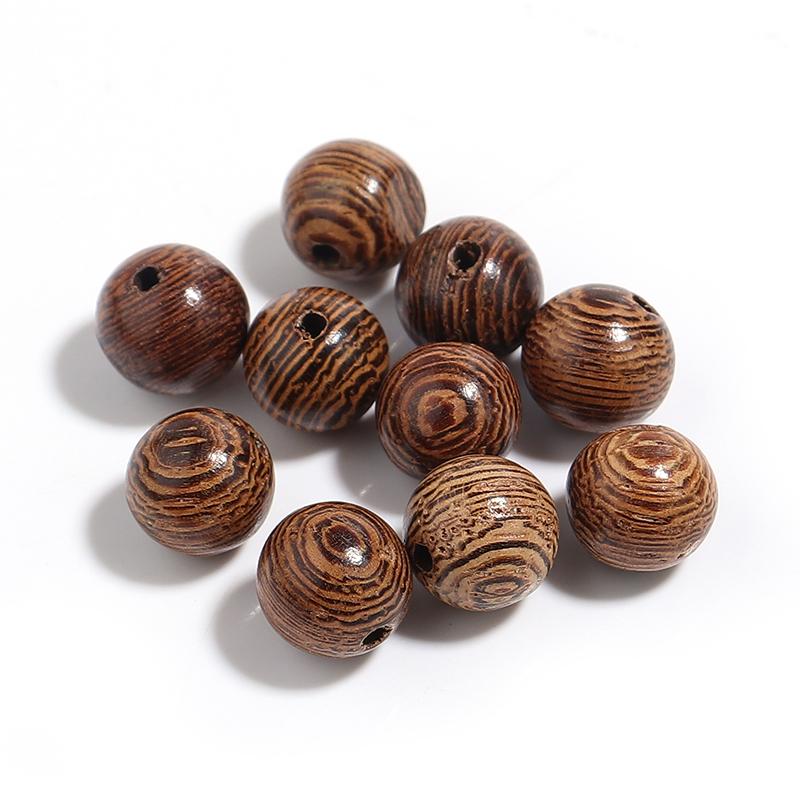 Louleur Natural Wooden Beads for Jewelry Making Necklace Charms Bead for DIY Crafts Making Bracelet Accessories Wholesale