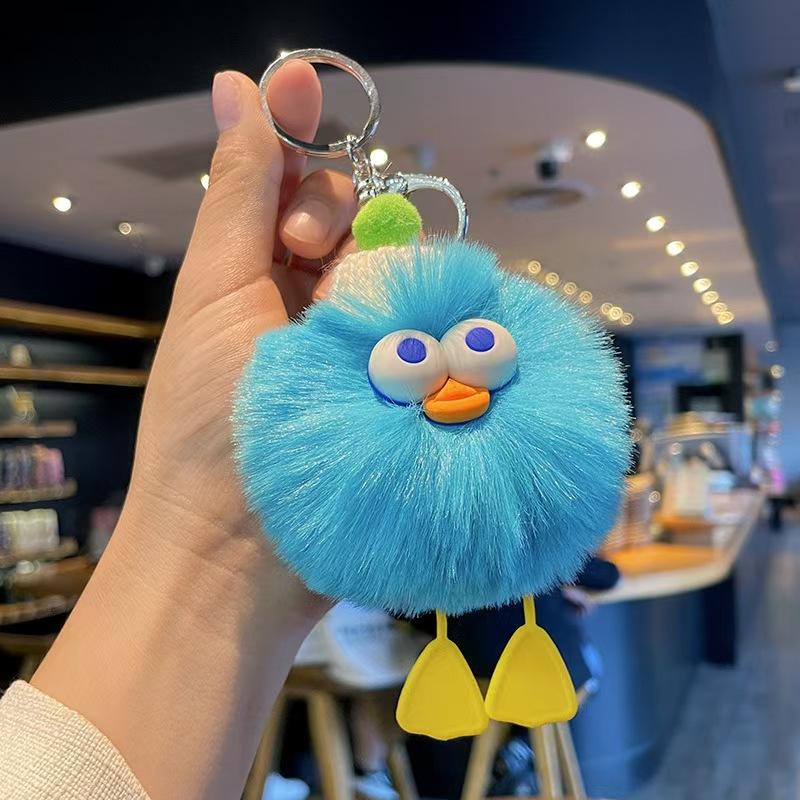 New Internet Celebrity Cartoon Monster Plush Doll Keychain Promotion Grab Small Gift Student Backpack Pendant