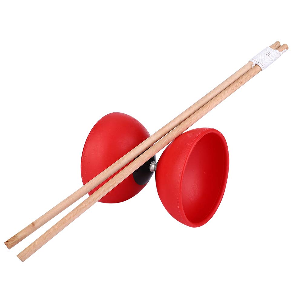 Chinese Yo-yo (Japanese Spinning Top), Made of Bamboo with a Stick, Beautiful, Easy To Spin, for Juggling, Street Performance, and Other Fun