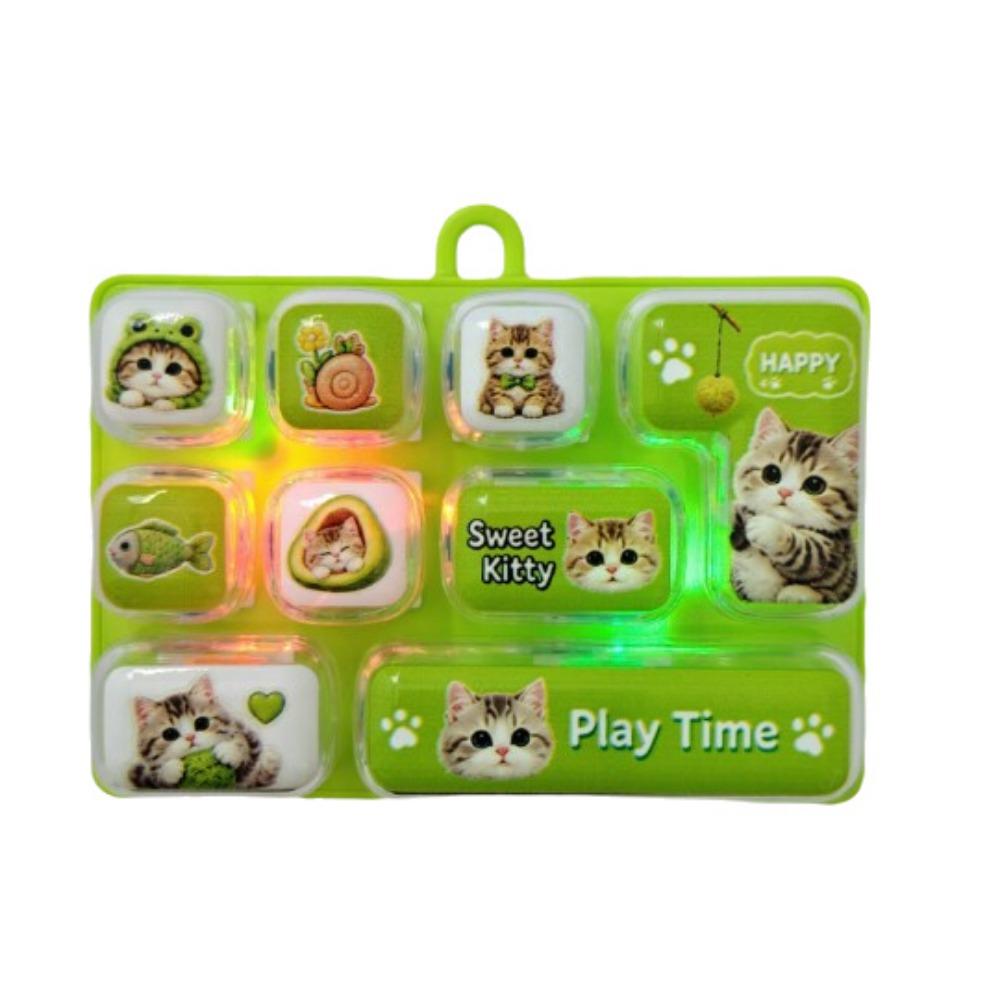 Animals Fingertip Button Keyring Cartoon Stress Relief Fidget Toy Office Use