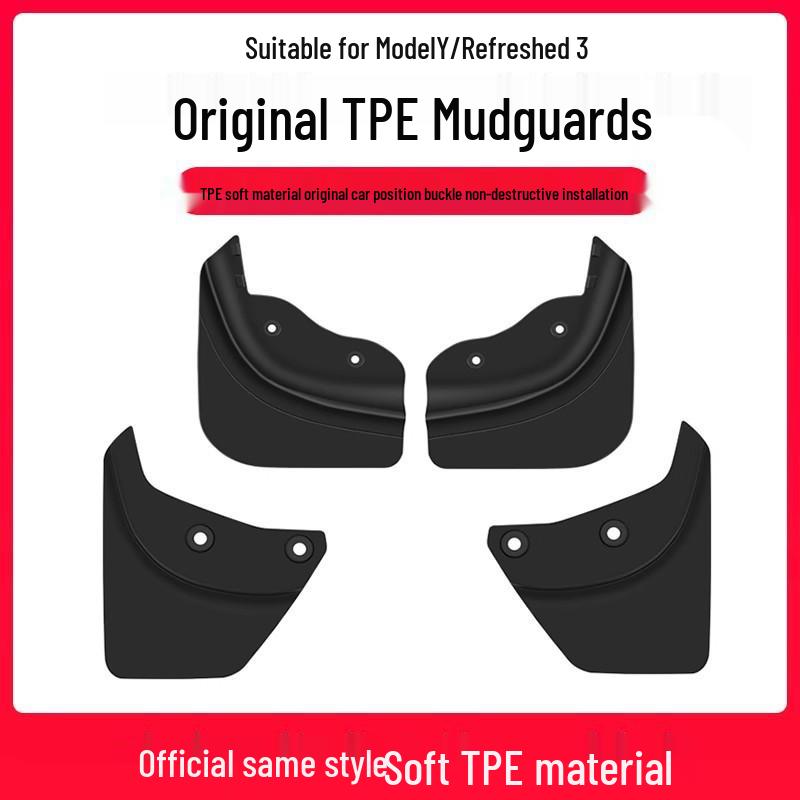 

Безсвердлові бризковики з TPE для Tesla Model Y - Аксесуари для передніх коліс Rear Mud Flaps (2-piece set)