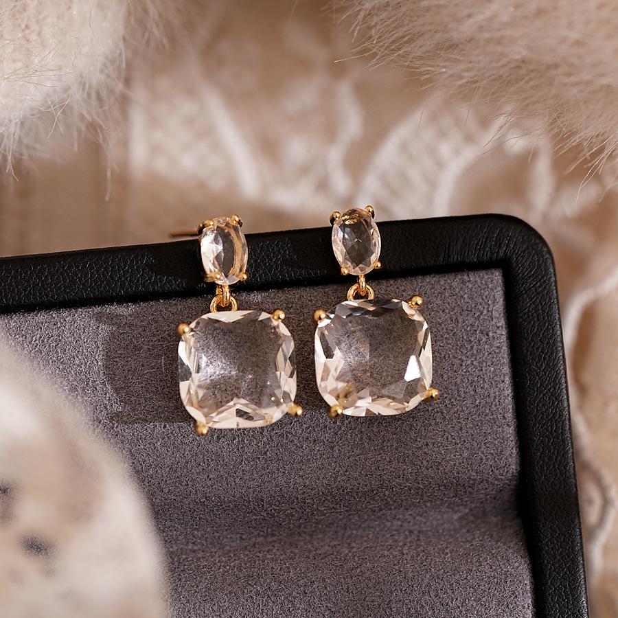 Monet Garden Style Oil Painting Baroque Pearl Earrings - French Court Inspired Light Luxury Accessories