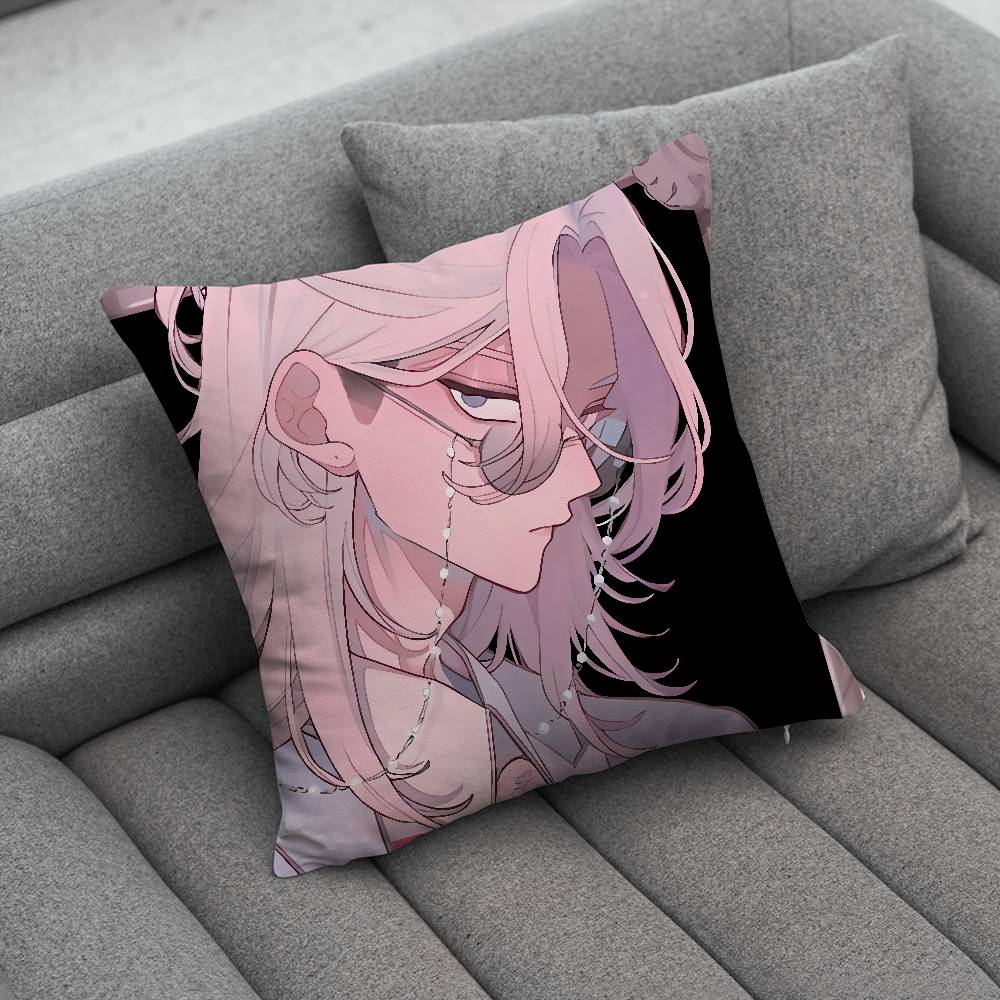 FFall in Love False OOtagi katsura Pillow Case For Home Bedroom Car Office Decoration Living Room Sofa Cushion Cover Suitable 30x30cm 12x12in