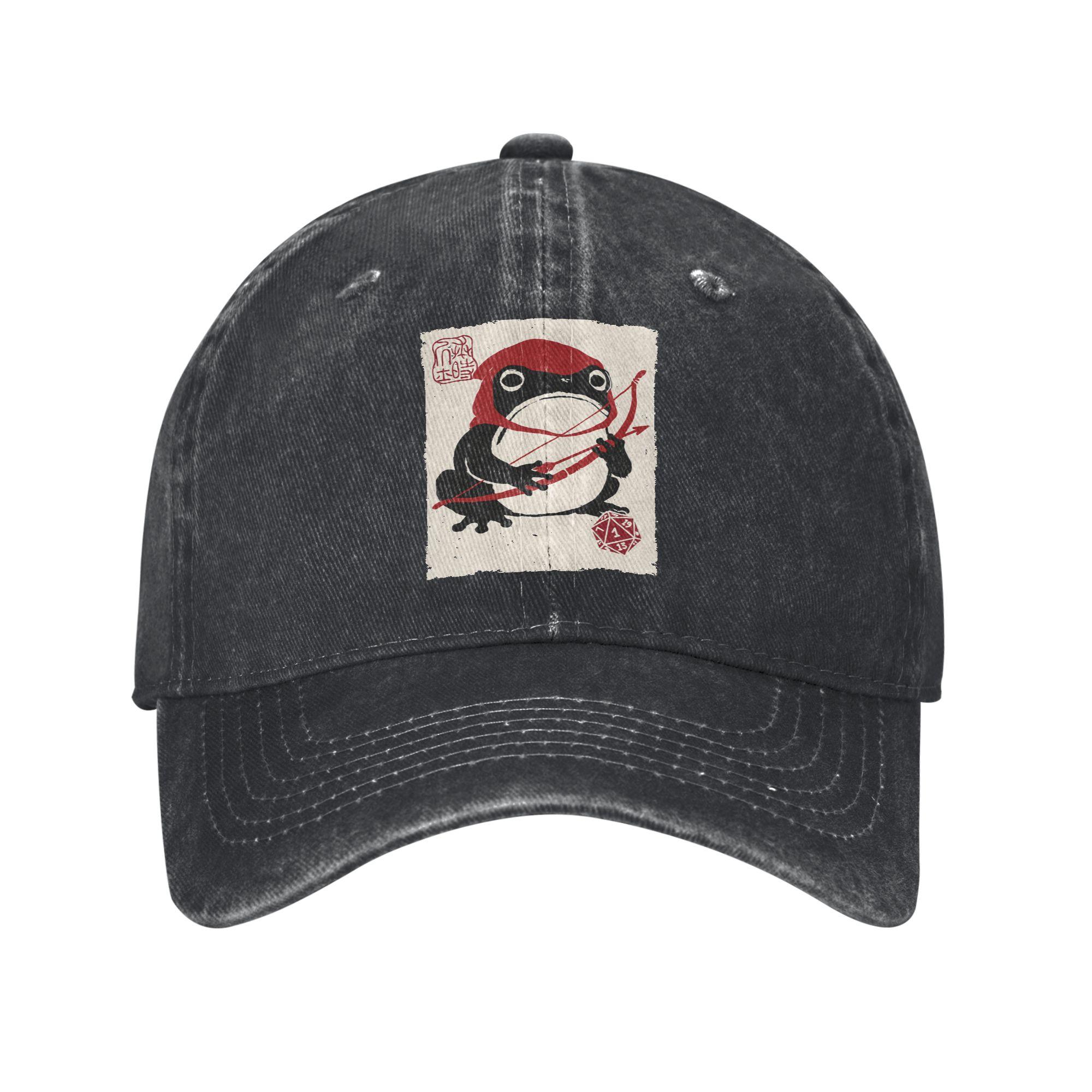 NAT DND Board Games Ranger Japanese Grumpy Frog Casual Baseball Cap Summer Trucker Hat Sun Tennis Skate Hats Unisex Baseball Caps One Size