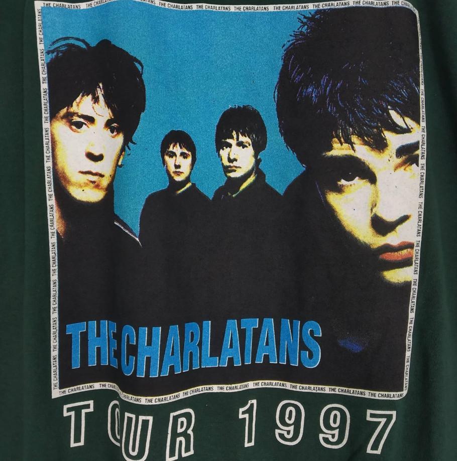 

Vintage The Charlatans Forest Green T-Shirt Tops Tee Cotton Unisex 3XL