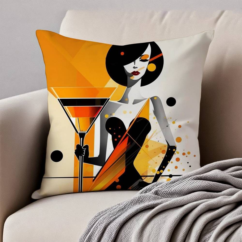 

B-Bauhaus Pillow Case Anti-dustmite Pillowcase Invisible Zipper Silky Short Plush Sofa Cushion Cover 12x12Inch