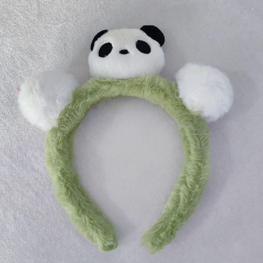 Adorable 2026 Panda Hair Accessory: Cute Round Headband & Funny Clip for Girly Wash Face Routine
