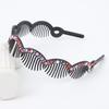 Korean Japanese Wave Bangs Clip: Rhinestone Non-slip Headband with Wide-edge Design