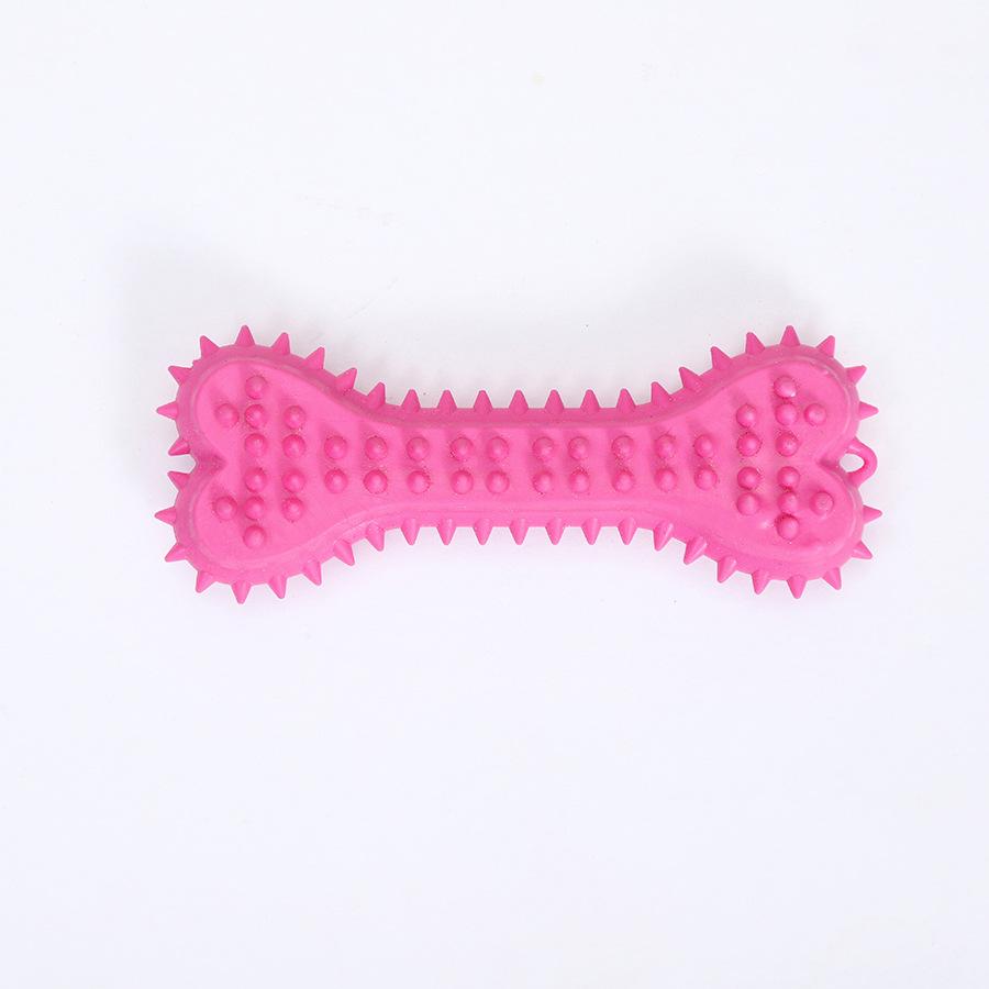 1PC Giocattolo da Masticare per Animali Domestici Gomma Morbida Resistente ai Morsi Forma di Osso Giocattoli da Masticare per la Pulizia dei Denti per Cani di Piccola Taglia Addestramento Forniture per Animali Domestici