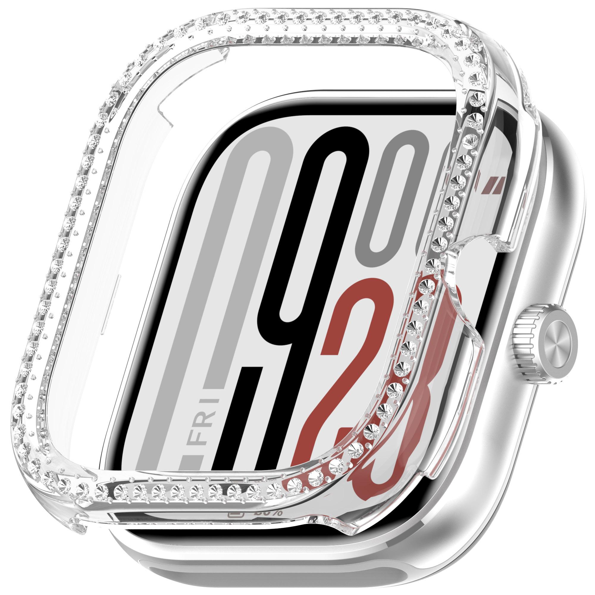 

PC Watch Case for Xiaomi Redmi Watch 5/Watch 5 Esim/Watch 4 Rhinestone Decor Protective Frame Transparent