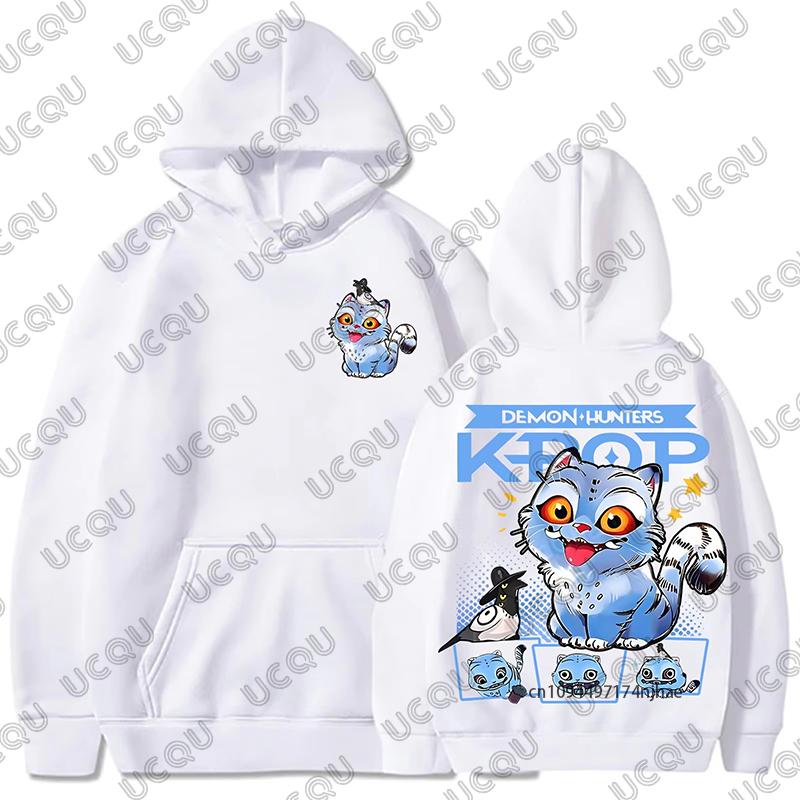 

KPop Demon Hunters Huntrix Tiger Cat Print Women Men Hoodies Autumn Winter Harajuku Pullover Sweatshirt Casual Oversized Tops 3XL