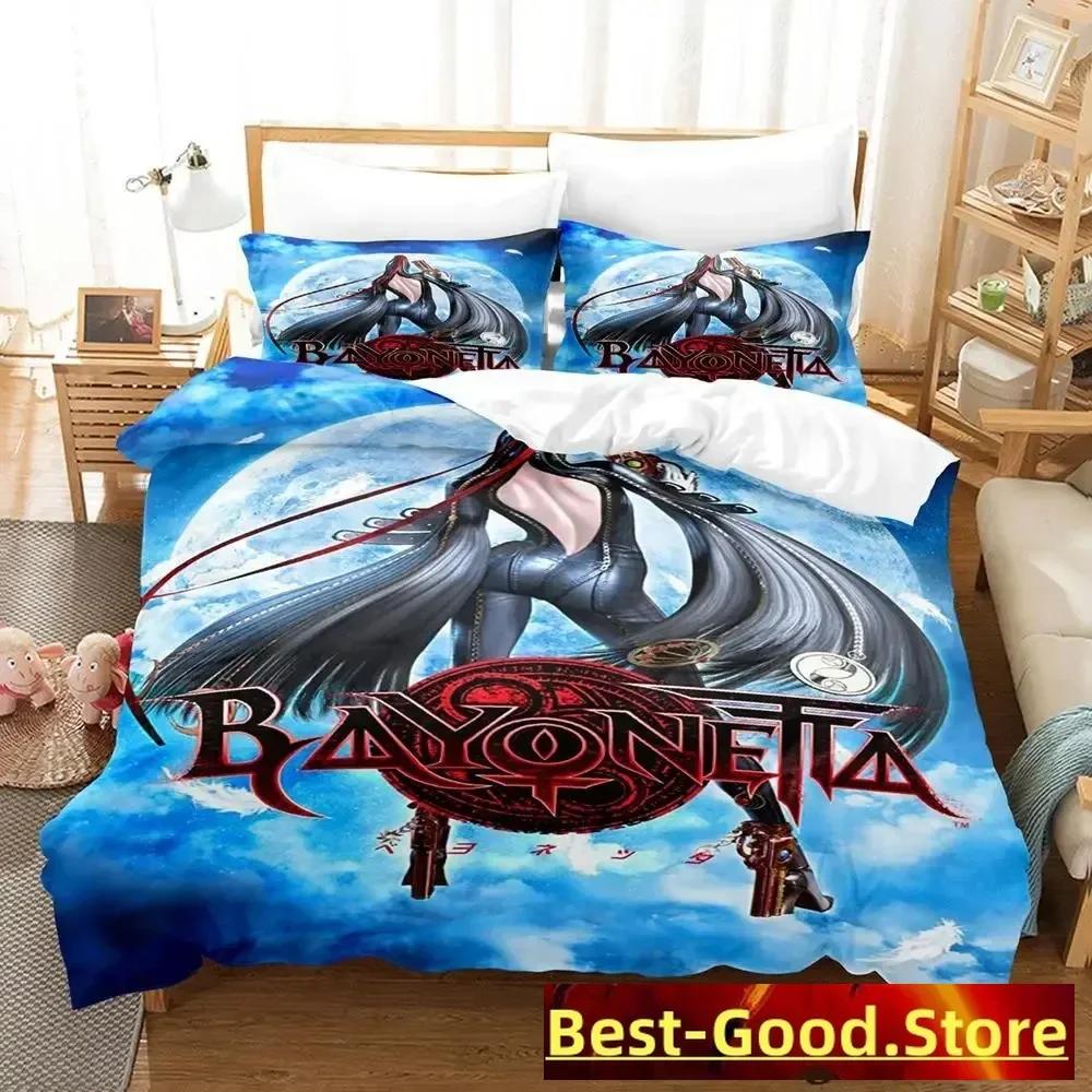 

Bayonetta Bedding Set Single Twin Full Queen King Size Bed Set Adult Kid Bedroom Duvetcover Sets Anime parure de lit Bed 70x133cm 2pcs