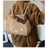 Hello Kitty Vintage Leopard Pattern Backpack With Pu Materialcompact Storage For Women