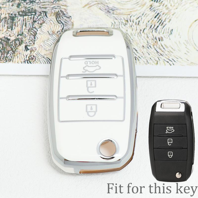 Shell For Kia Rio K2 K3 K4 K5 Sportage Picanto Optima Soul Ceed Sorento Forte Cerato Stinger Tpu Car Flip Key Case Cover Keyless