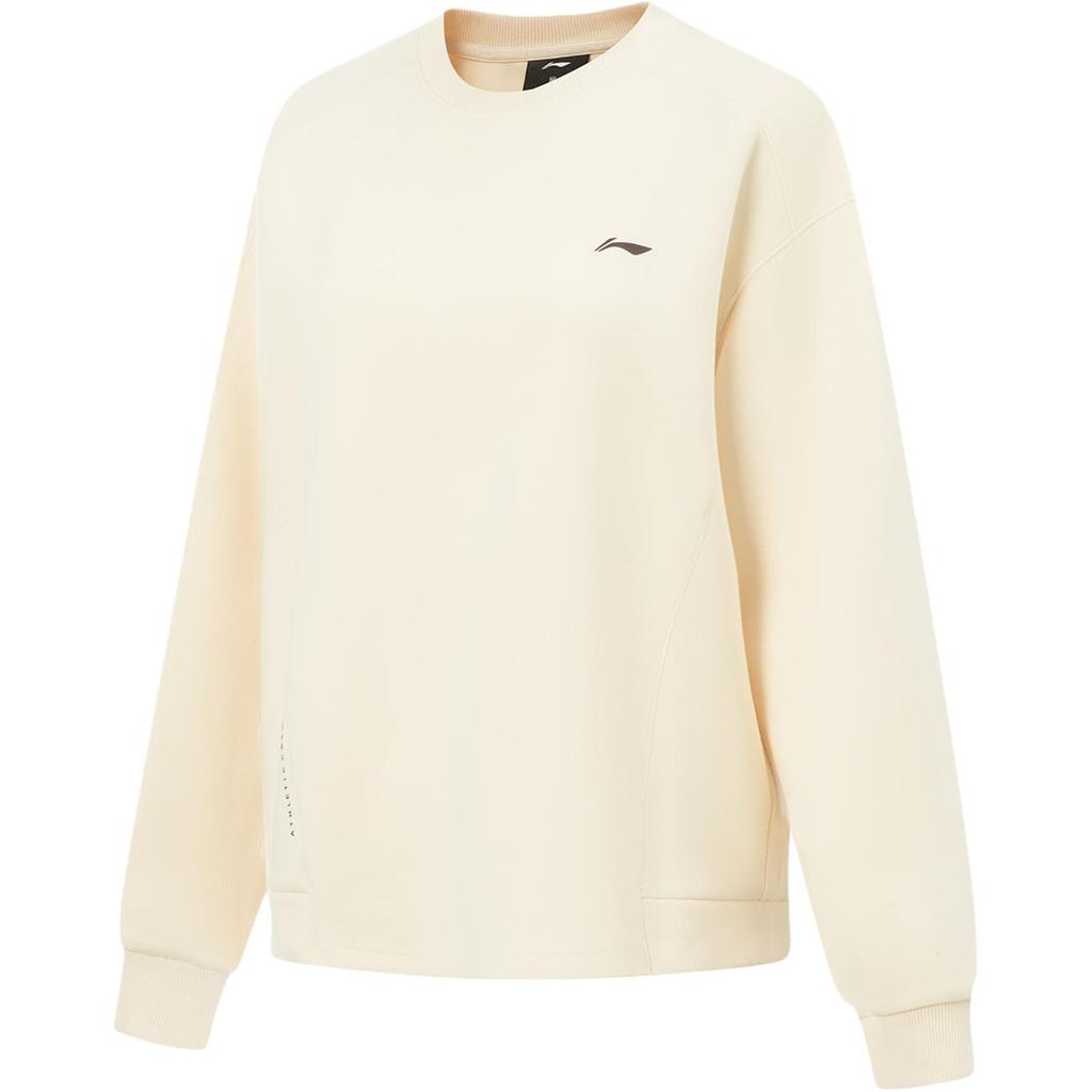 Li Ning Fitness Series Round Neck Logo Sweatshirt Women Sweatshirt AWDVC26-1