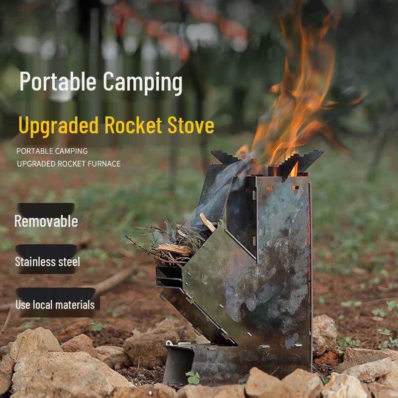 OEING Detachable Portable Rocket Stove Small