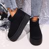 Fashion Women Casual Snow Boots Short Plush Warm Anti-slip Ankle Boots 2025 New Fashion Flats Platform Shoes for Women Zapatos De Mujer