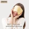 16 Momme Silk Eye Mask: Light-Blocking, Non-Pressure, Double-Sided Mulberry Silk, Adjustable Buckle for Eye Protection and Travel Sleep.