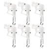 6Pcs Hexagonal Blinds Cord Control Head for Horizontal Blinds Hexagon Gear Hook Connection Window Curtain Rod Tilter