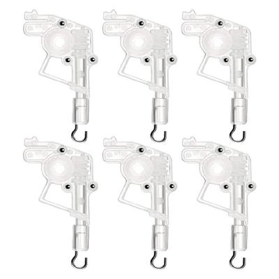 6Pcs Hexagonal Blinds Cord Control Head for Horizontal Blinds Hexagon Gear Hook Connection Window Curtain Rod Tilter