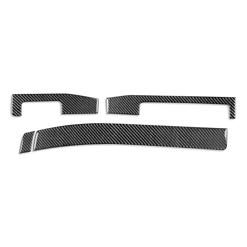 For BMW E46 1998-2005 Carbon Fiber Trument Central Center Panel Trim Strip Car Interior Accessories Decorative Stickers