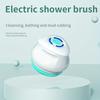 6-in-1 Rechargeable Electric Shower Brush Set for Full Body & Back - USB Powered  Detachable Long Handle & Exfoliating Silicone Brush