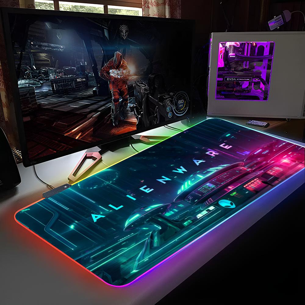 

Килимок для миші Alienware Килимок для миші з RGB-підсвіткою Килимок для миші для ноутбука Килимок для миші для ноутбука Килимок для комп ютерного столу для геймера Ігрові аксесуари RGB900x400x3mm