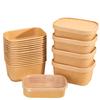 Disposable Kraft Paper Takeaway Food Containers