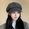 New versatile sequined octagonal hat children spring and autumn retro British style beret cap
